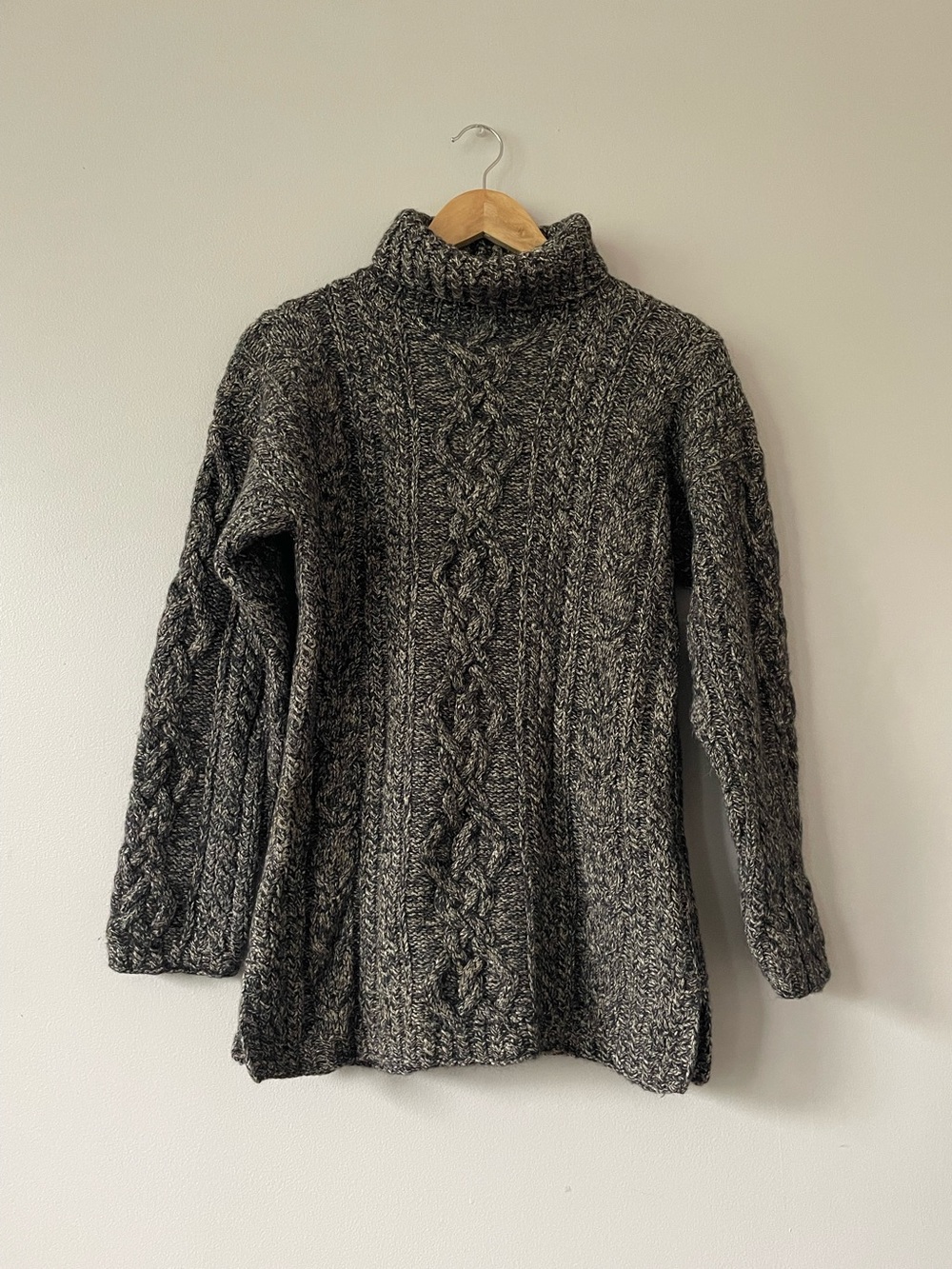 Vintage Ralph Lauren Country wool/linen/silk knitted turtleneck sweater